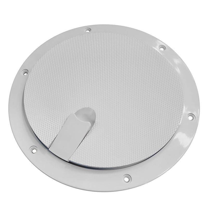 Sea-Dog Pop-Out Textured Deck Plate – White – 6″ [336262-1]