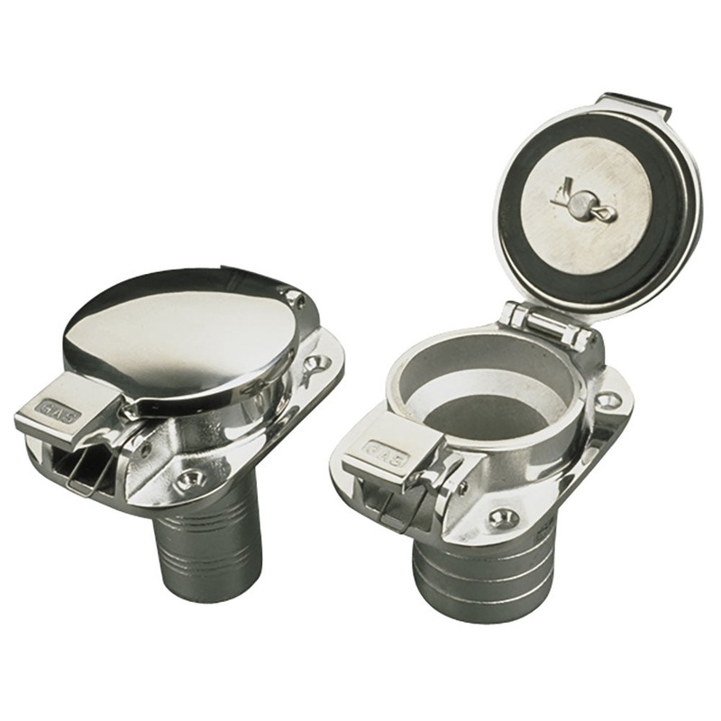 Sea-Dog Stainless Steel Flip Top Deck Fill – Gas – 1-1/2″ Hose [351110]