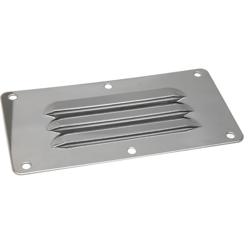 Sea-Dog Stainless Steel Louvered Vent – 5″ x 4-5/8″ [331390-1]