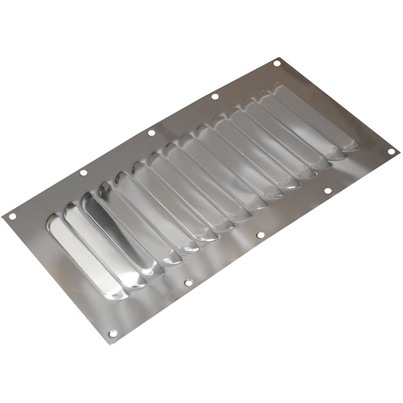 Sea-Dog Stainless Steel Louvered Vent – 5″ x 9″ [331410-1]