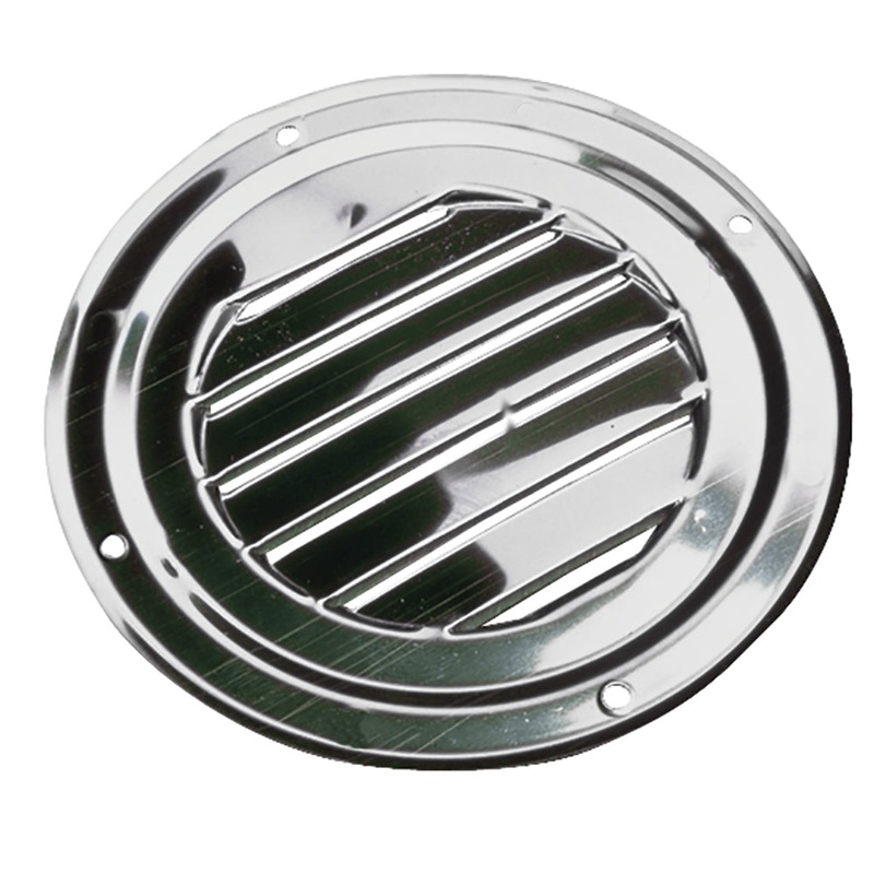 Sea-Dog Stainless Steel Round Louvered Vent – 4″ [331424-1]