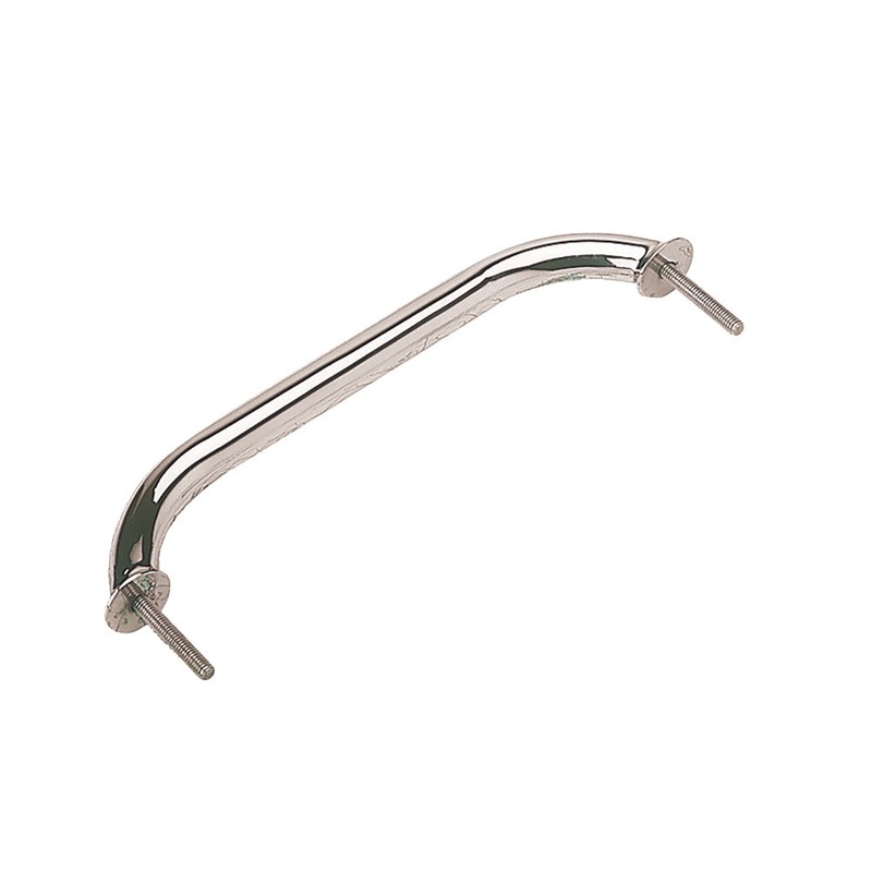 Stainless Steel Stud Mount Flanged Hand Rail w/Mounting Flange – 12″ [254212-1]
