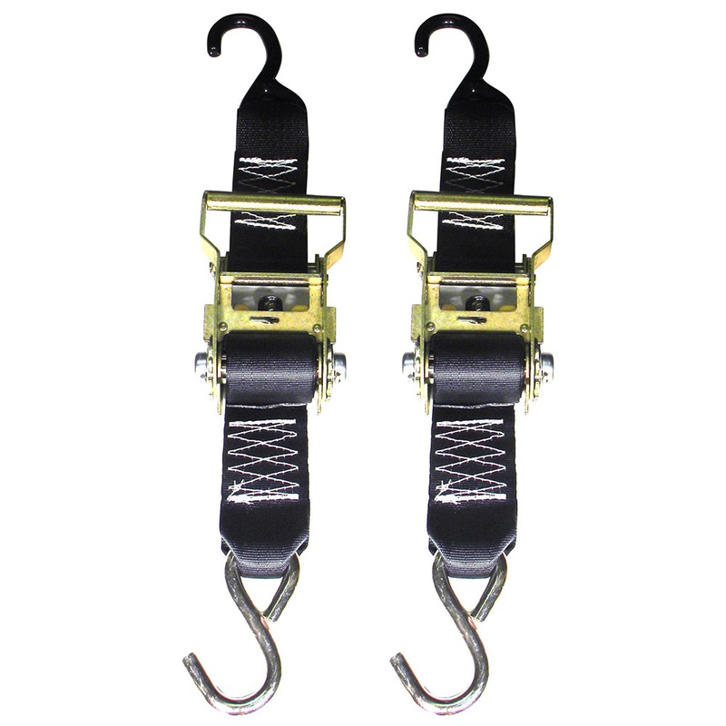 Rod Saver Heavy-Duty Ratchet Trailer Tie-Down – 2″ x 5 – Pair [R2TTD5]