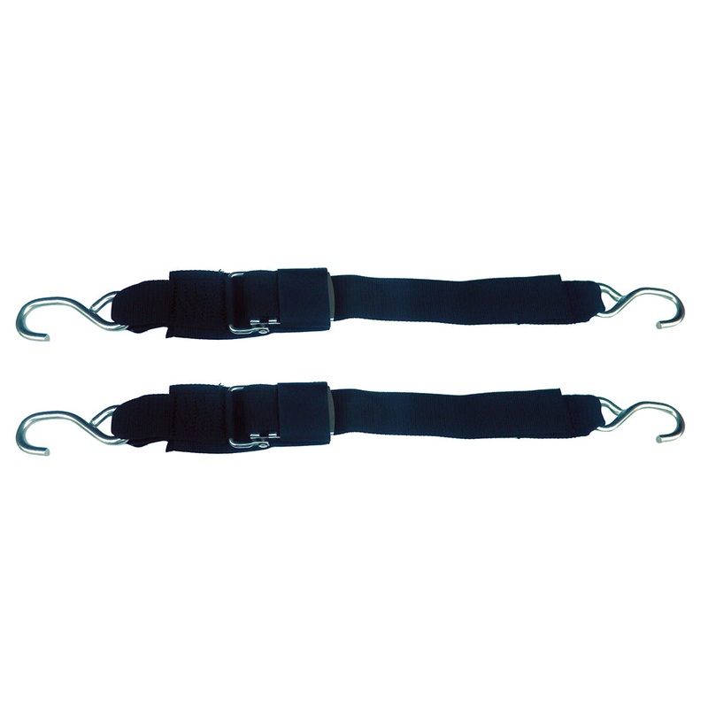 Rod Saver Stainless Steel Quick Release Transom Tie-Down – 2″ x 3 – Pair [SS/QRTD3]