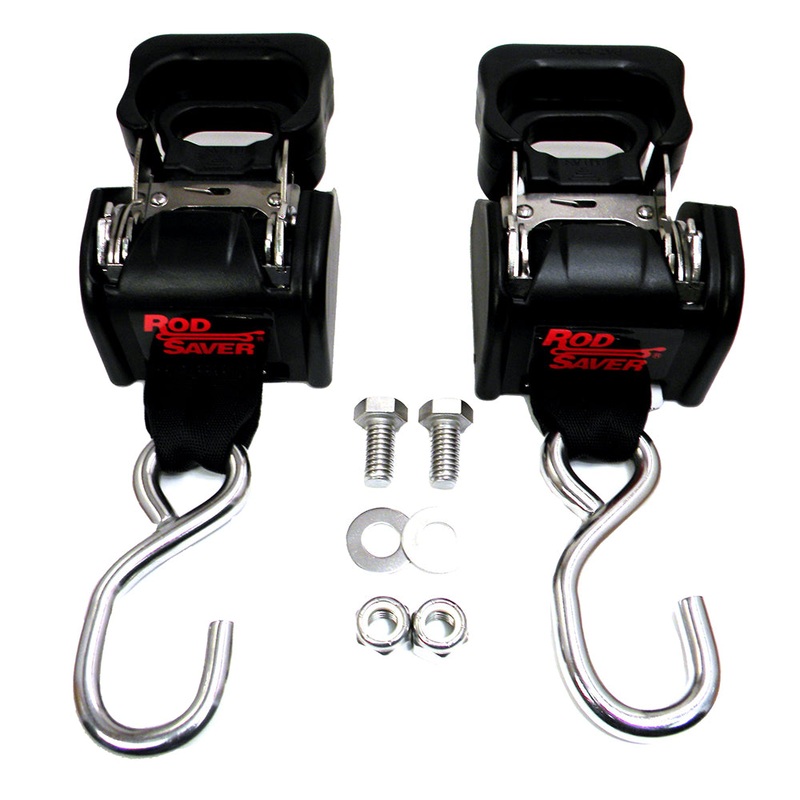 Rod Saver Stainless Steel Retractable Transom Tie-Down – 40″ – Pair [SSRT40]