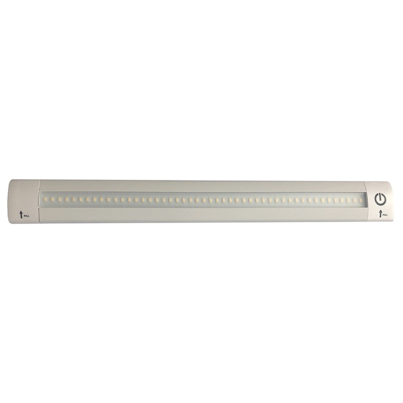 Lunasea LED Light Bar – Built-In Dimmer, Adjustable Linear Angle, 12″ Length, 24VDC – Warm White [LLB-32KW-11-00]