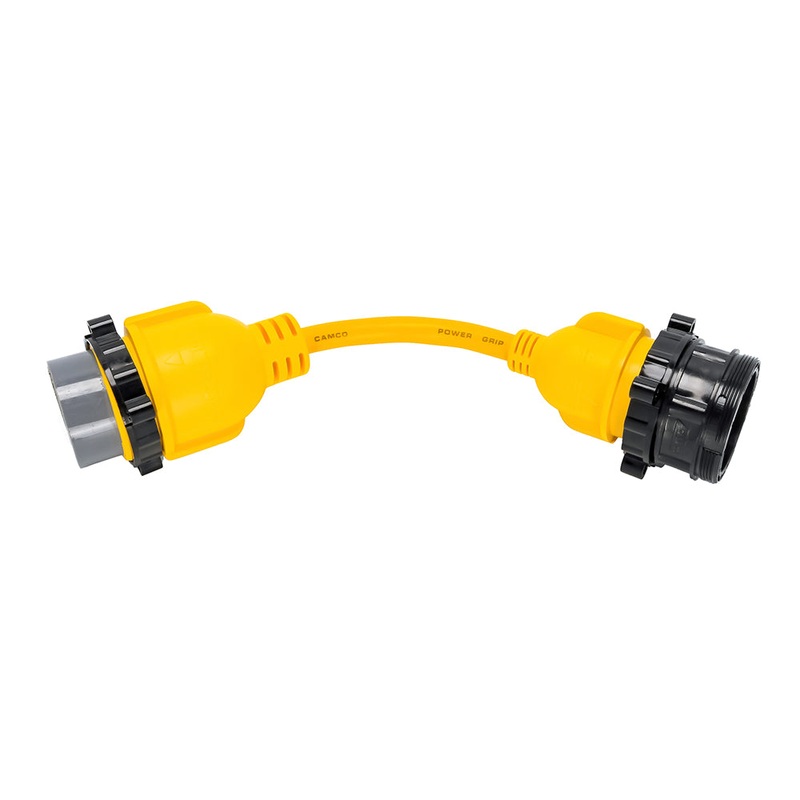 Camco 50AM/30AF Power Grip Marine 12″ Locking Adapter – M-Lock/F-Locking Adapter [55625]