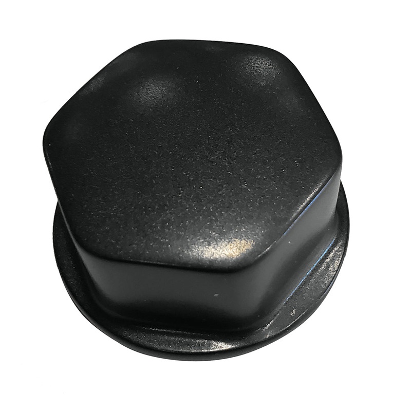 Schmitt Marine Faux Center Nut Black w/1/2″  5/8″ M12 Base f/Cast Steering Wheels [CAP030B]