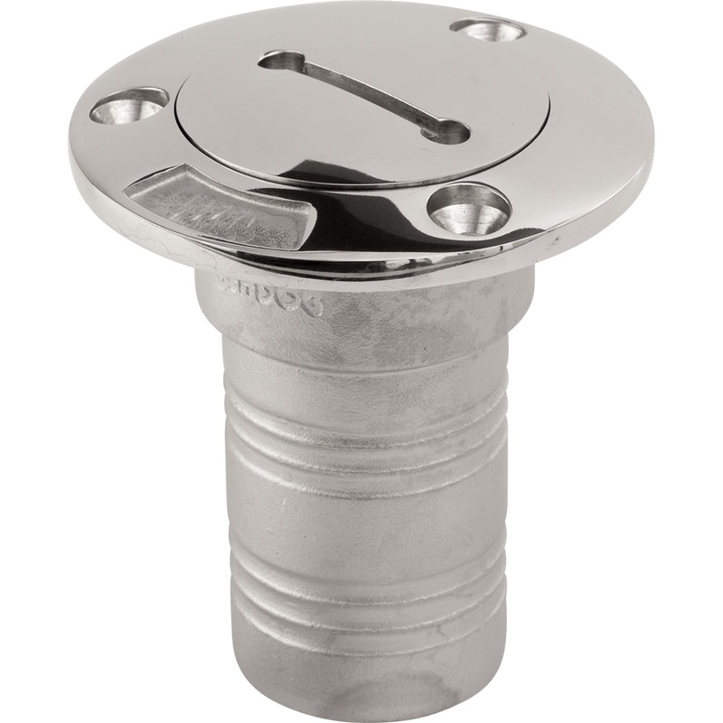 Sea-Dog Stainless Steel Case Hose Deck Fill Fits 1-1/2″ Hose – Diesel [351321-1]