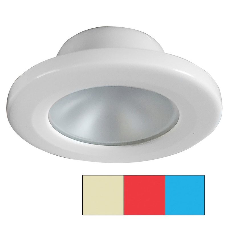 i2Systems Apeiron A3120 Screw Mount Light – Red, Warm White  Blue – White Finish [A3120Z-31HCE]
