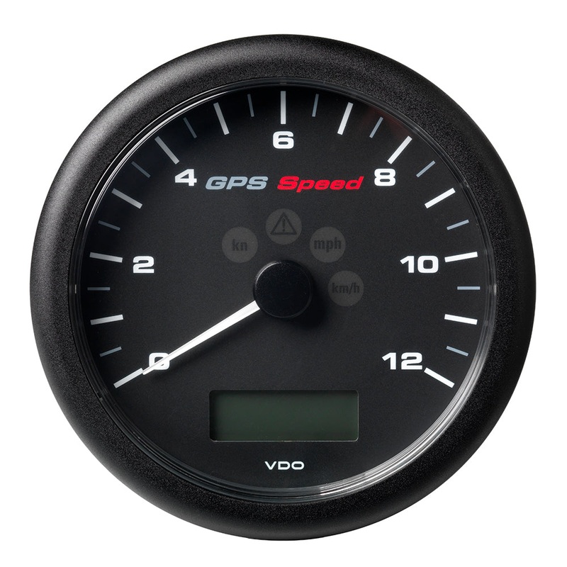Veratron 4-1/4″ (110MM) ViewLine GPS Speedometer 0-12 KNOTS/KMH/MPH – 8 to 16V Black Dial  Bezel [A2C59501987]