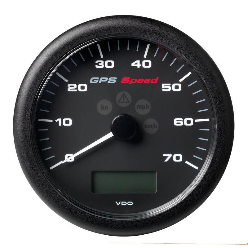 Veratron 4-1/4″ (110MM) ViewLine GPS Speedometer 0-70 KNOTS/KMH/MPH – 8 to 16V Black Dial  Bezel [A2C59501781]