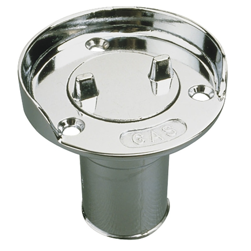 Sea-Dog Hose Deck Fill w/Splash Guard – Die Cast Zinc Chrome Plated [351750-1]