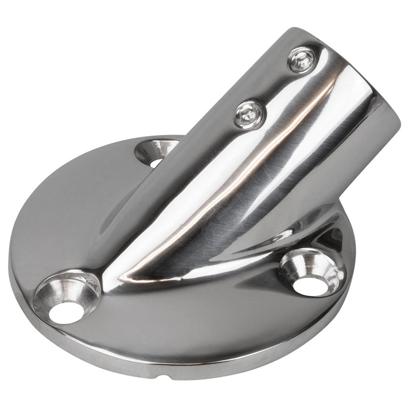 Sea-Dog Rail Base Fitting 2-3/4″ Round Base 30 316 Stainless Steel – 1″ OD [280301-1]