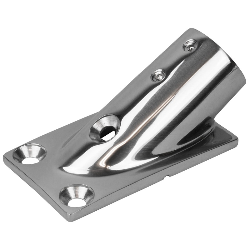 Sea-Dog Rail Base Fitting Rectangular Base 30 316 Stainless Steel 7/8″ OD [281300-1]