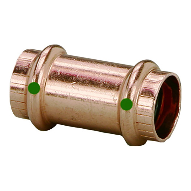 Viega ProPress 1″ Copper Coupling w/o Stop – Double Press Connection – Smart Connect Technology [78182]