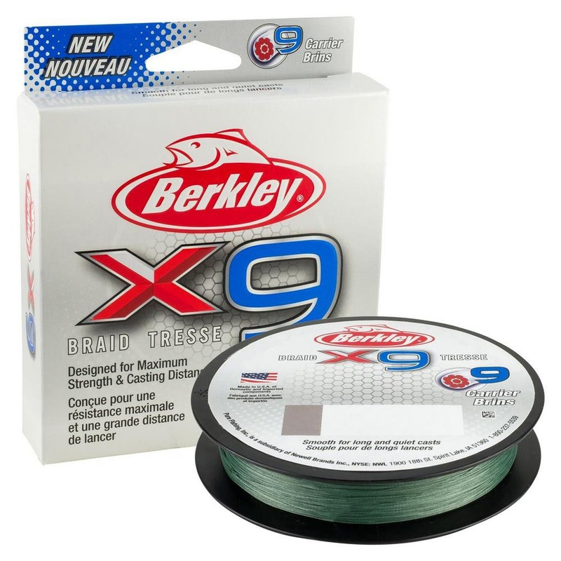 Berkley X9B33015-22 x9 Braid 328yd (220M) – Low-Vis Green [1486825]