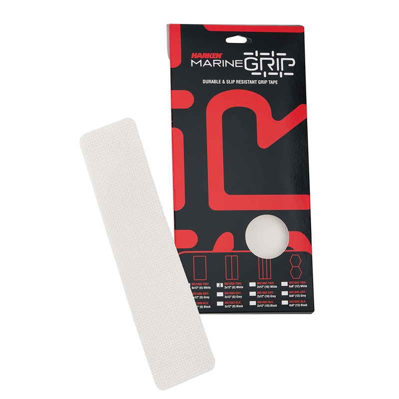Harken Marine Grip Tape – 3 x 12″ – Translucent White – 8 Pieces [MG1003-TWH]