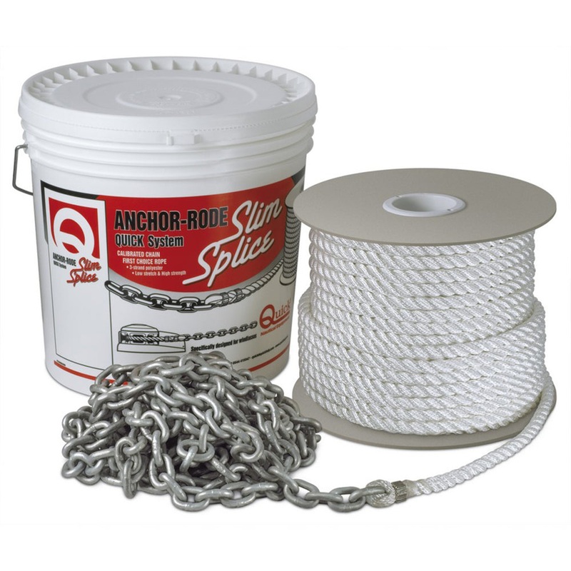 Quick Anchor Rode 20 – 7mm Chain – 100 – 1/2″ 3 Plait Rope [FVC070312210Q00]