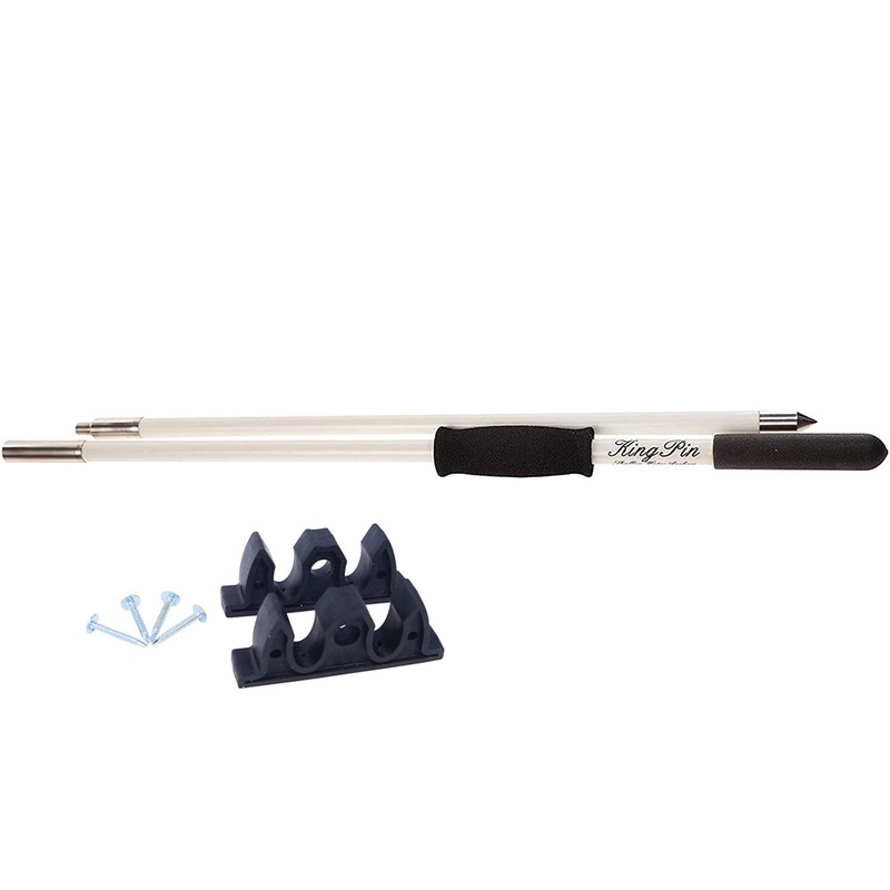 Panther 12 King Pin Anchor Pole – 2-Piece – White [KPP120W]