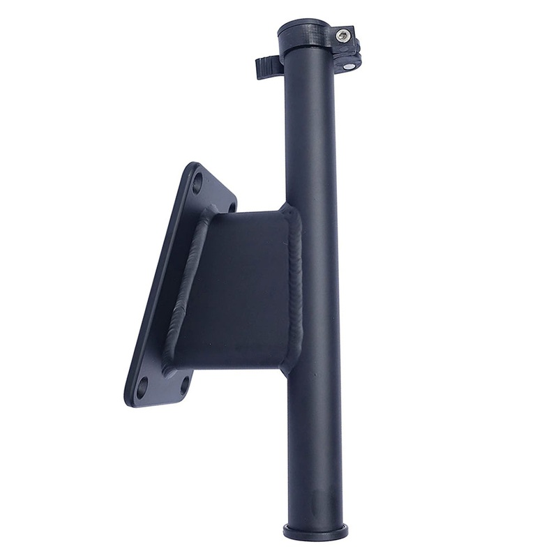 Panther 5″ Set Back Transom Mount Bracket – Black – Powder Coat [KPS50B]