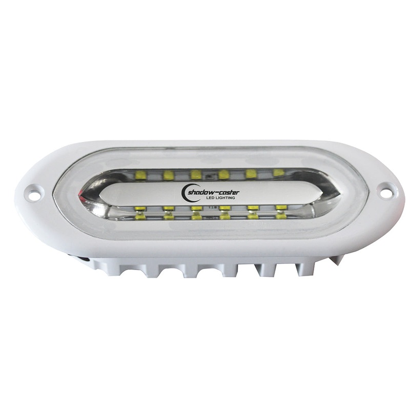 Shadow-Caster SCM-SL Series Flush Mount Spreader Light – White Housing – White [SCM-SLF-GW-WH]
