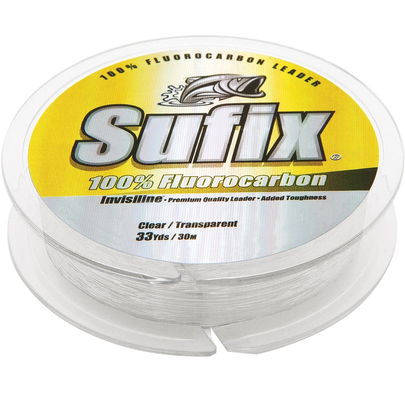 Sufix 100% Fluorocarbon Invisiline Leader – 50lb – 33yds [683-050]
