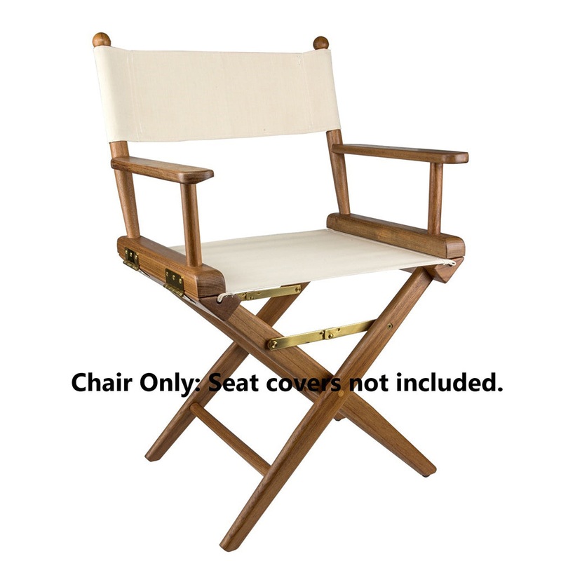 Whitecap Directors Chair w/o Seat Covers – Teak [60040]