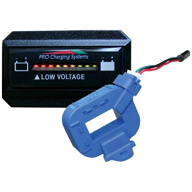 Dual Pro Lithium Battery Gauge – Single – Rectangle Horizontal Display [BFGHLITH]