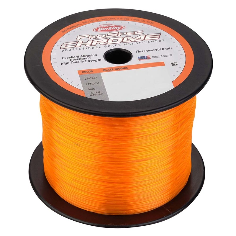 Berkley ProSpec Chrome Blaze Orange Monofilament – 60 lb – 1000 yds – PSC1B60-80 [1544001]