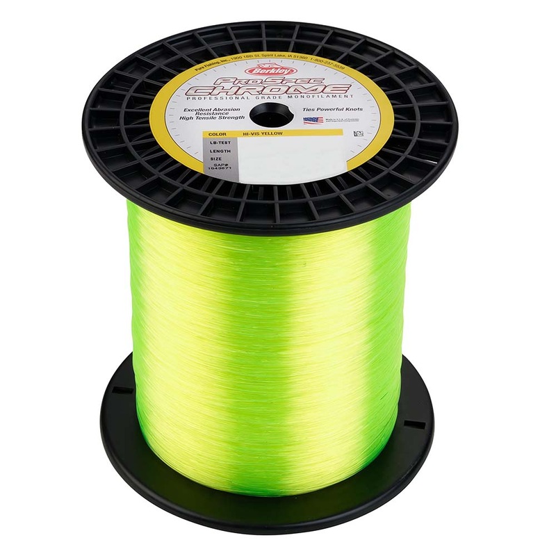 Berkley ProSpec Chrome Hi-Vis Yellow Monofilament – 100 lb – 2850 yds – PSC5B100-HVY [1543434]