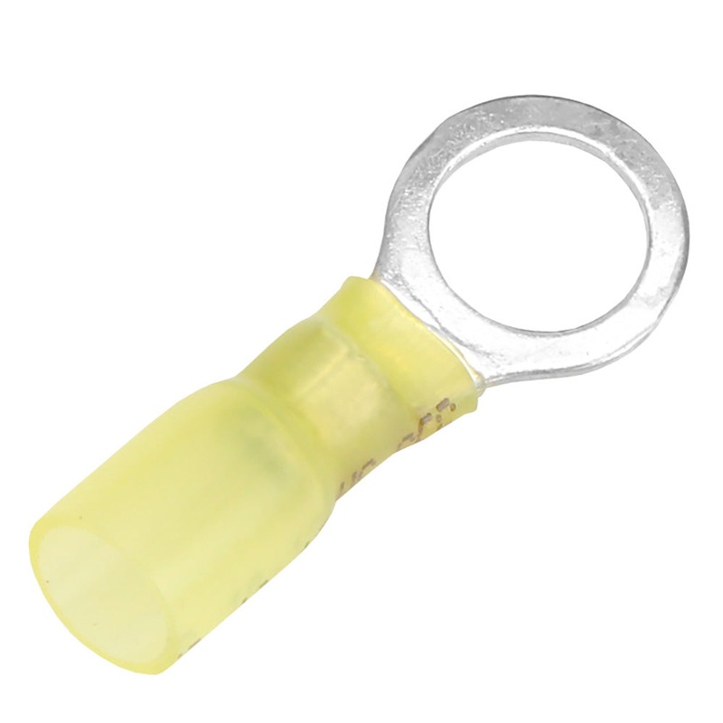 Pacer 12-10 AWG Heat Shrink Ring Terminal – 3/8″ Stud Size – 3 Pack [TE10-38R-3]