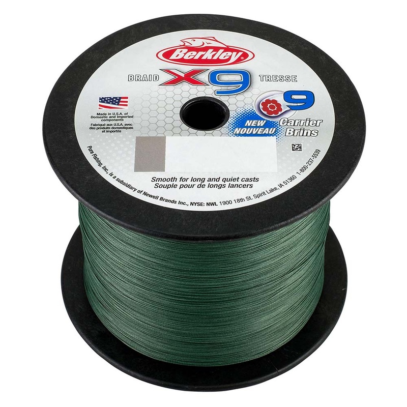 Berkley x9 Braid Low-Vis Green – 20lb – 2188 yds – X9BBK20-22 [1486838]