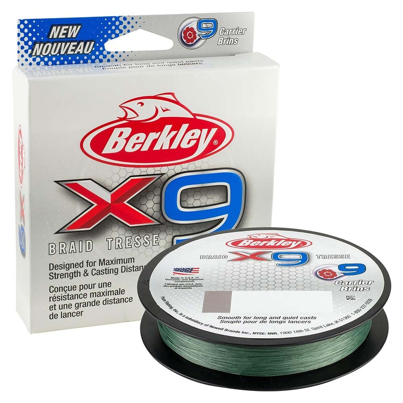 Berkley x9 Braid Low-Vis Green – 40lb – 328 yds – X9B33040-22 [1486828]