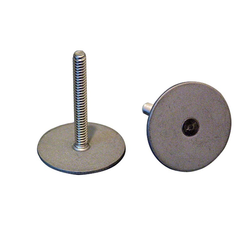 Weld Mount Stainless Steel Stud 1.25″ Base 10 x 24 Threads .50″ Tall – 15 Quantity [102408]