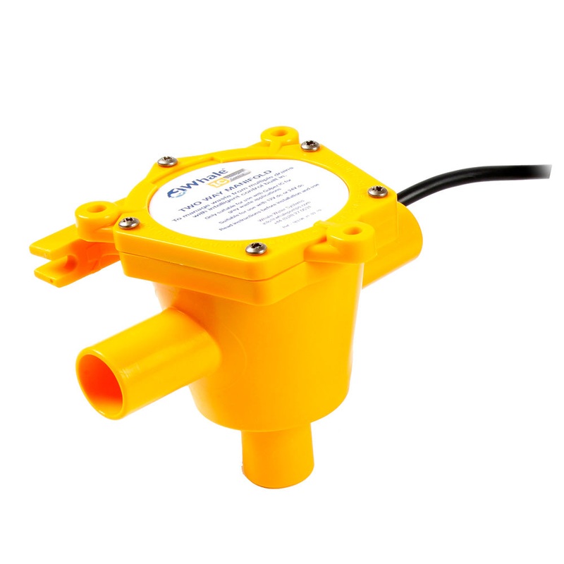 Whale 2-Way Waste Manifold 6 Cable 3/4″ Ports [WM1982B]