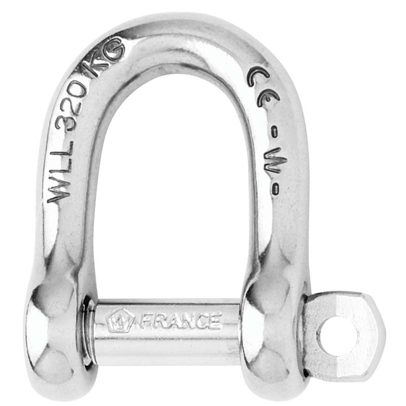 Wichard Self-Locking D Shackle – Diameter 10mm – 13/32″ [01205]