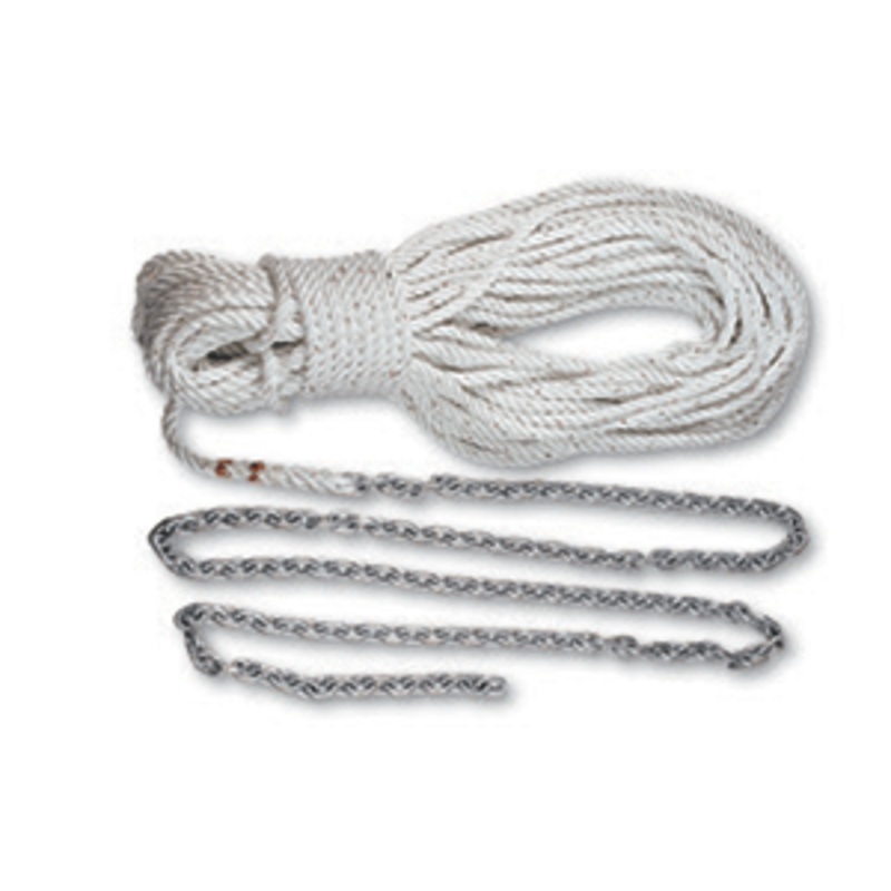 Lewmar Premium Anchor Rode 215′-15′ of 1/4″ Chain  200′ of 1/2″ Rope w/Shackle [HM15HT200PX]