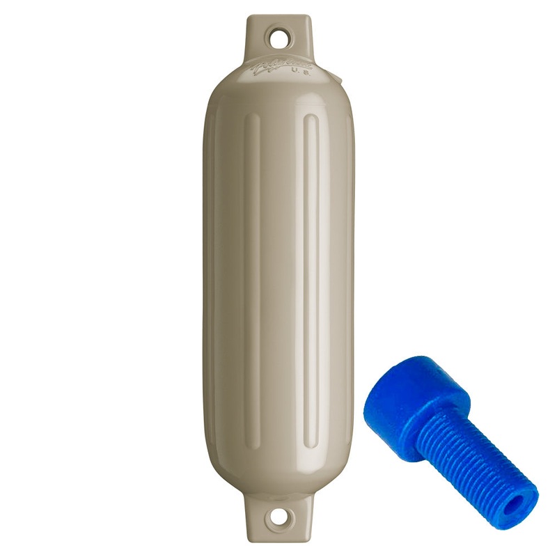 Polyform G-3 Twin Eye Fender 5.5″ x 19″ – Sand w/Adapter [G-3 SAND W/AIR ADAPTER]