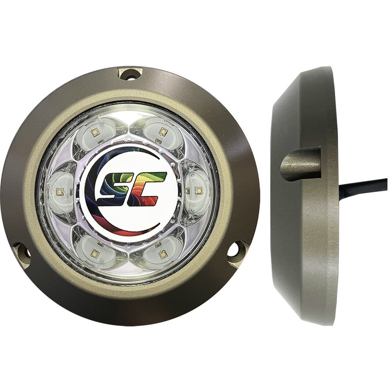 Shadow-Caster SC3 Series Underwater Light – Full-Color Change – 12-Color Standard or Unlimited Colors w/Shadow-NET [SC3-CC-ALSM]