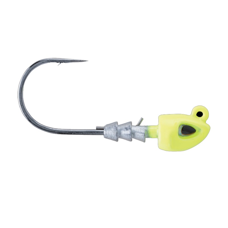 Berkley Fusion19 Swimbait Jighead – 2/0 – 1/8oz – Chartreuse [1504413]