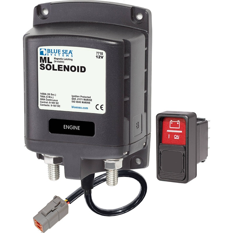 Blue Sea 7718100 – ML-Series Solenoid Switch – Deutsch Connector – 12V [7718100]