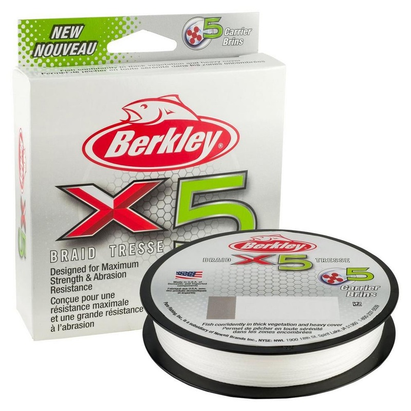 Berkley x5 Braid – 15/6 – 328yds – Crystal [1486791]