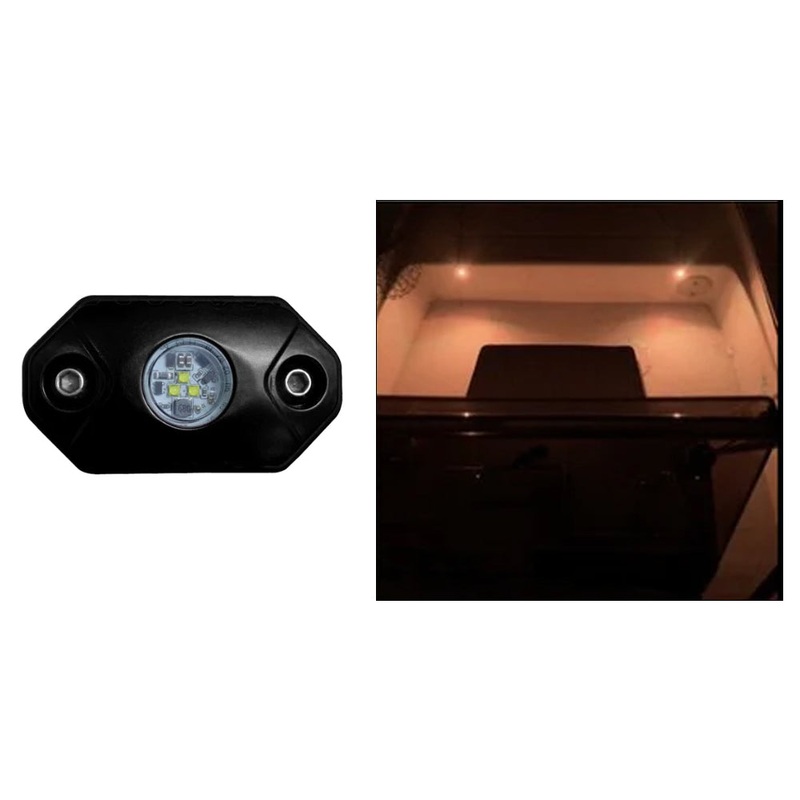 Black Oak Rock Accent Light – Amber – Black Housing [RL-A]