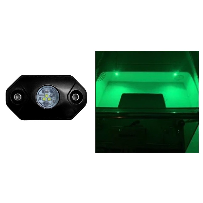 Black Oak Rock Accent Light – Green – Black Housing [RL-G]