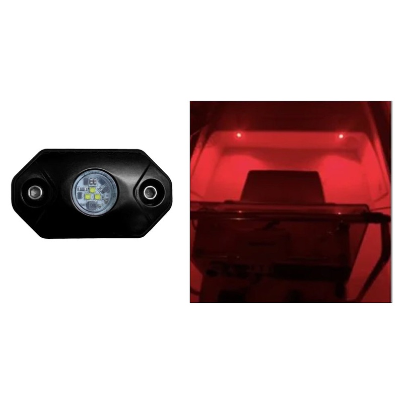 Black Oak Rock Accent Light – Red – Black Housing [RL-R]