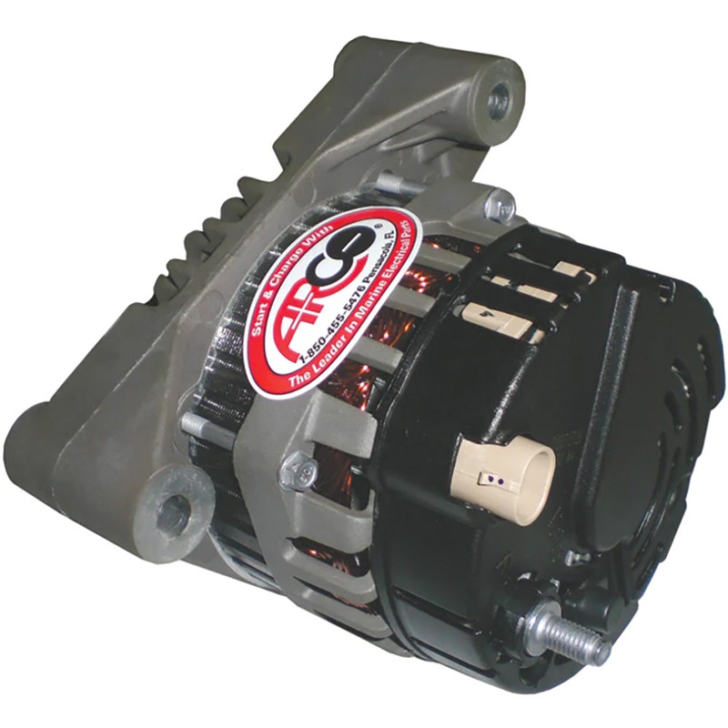 ARCO Marine Premium Replacement Inboard Alternator w/55mm Multi-Groove Pulley – 12V 65A [60073]