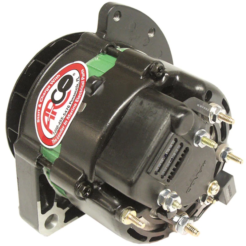 ARCO Marine Premium Replacement Universal Alternator w/Single Groove Pulley – 12V 55A [60075]