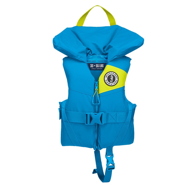 Mustang Lil Legends Child Foam Vest – Azure Blue [MV3555-268-0-216]