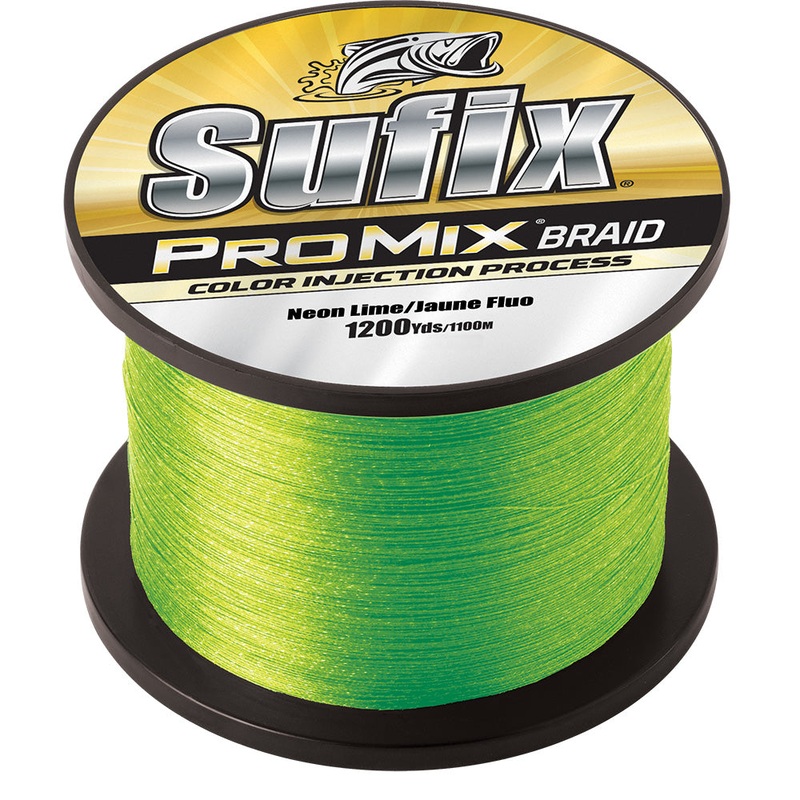 Sufix ProMix Braid – 65lb – Neon Lime – 1200 yds [630-365L]